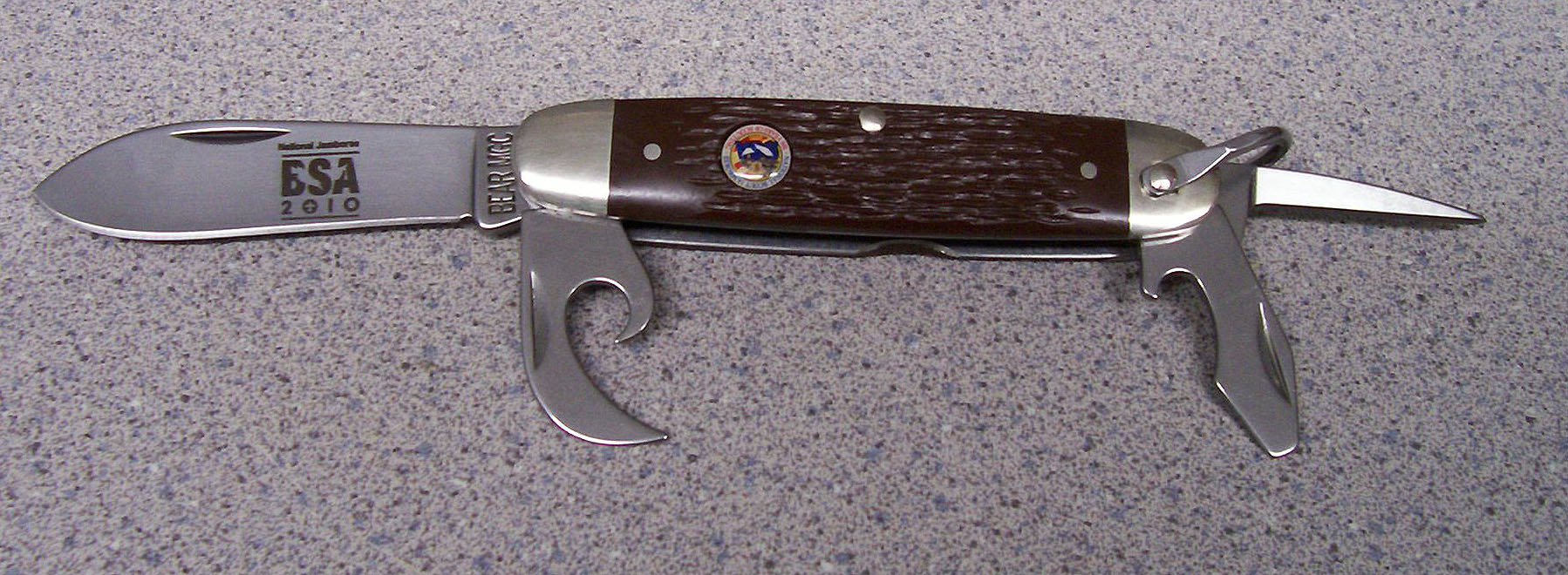 2010 National Jamboree BEAR MGC knife (open)